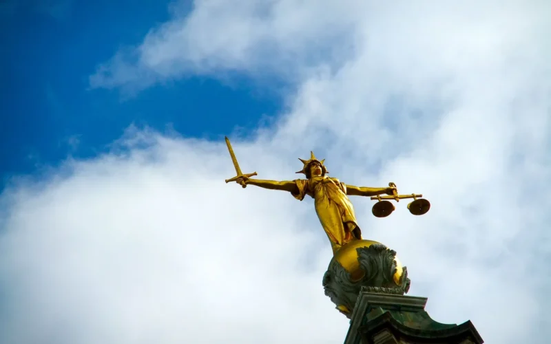 Scales of justice representing dispute resolution